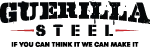 Guerrilla Steel logo with black and red design.