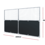 Security fence panel, size 2500mm x 5000mm.