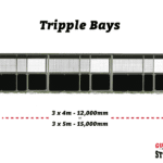 Tripple Bays horse stable dimensions and design.