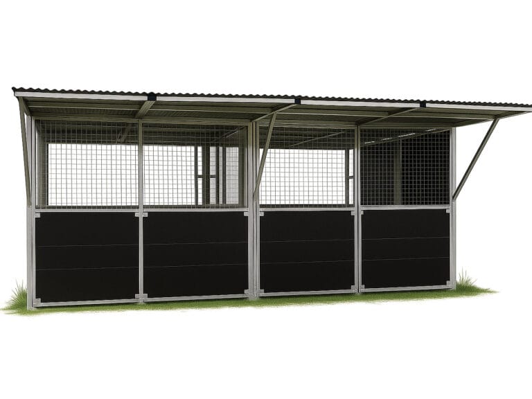 Digital Illustration of Twin Shelter Stable Build.