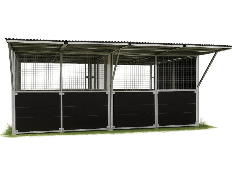 Digital Illustration of Twin Shelter Stable Build.