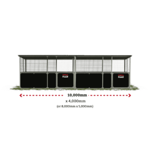 Horse stables, dimensions detailed