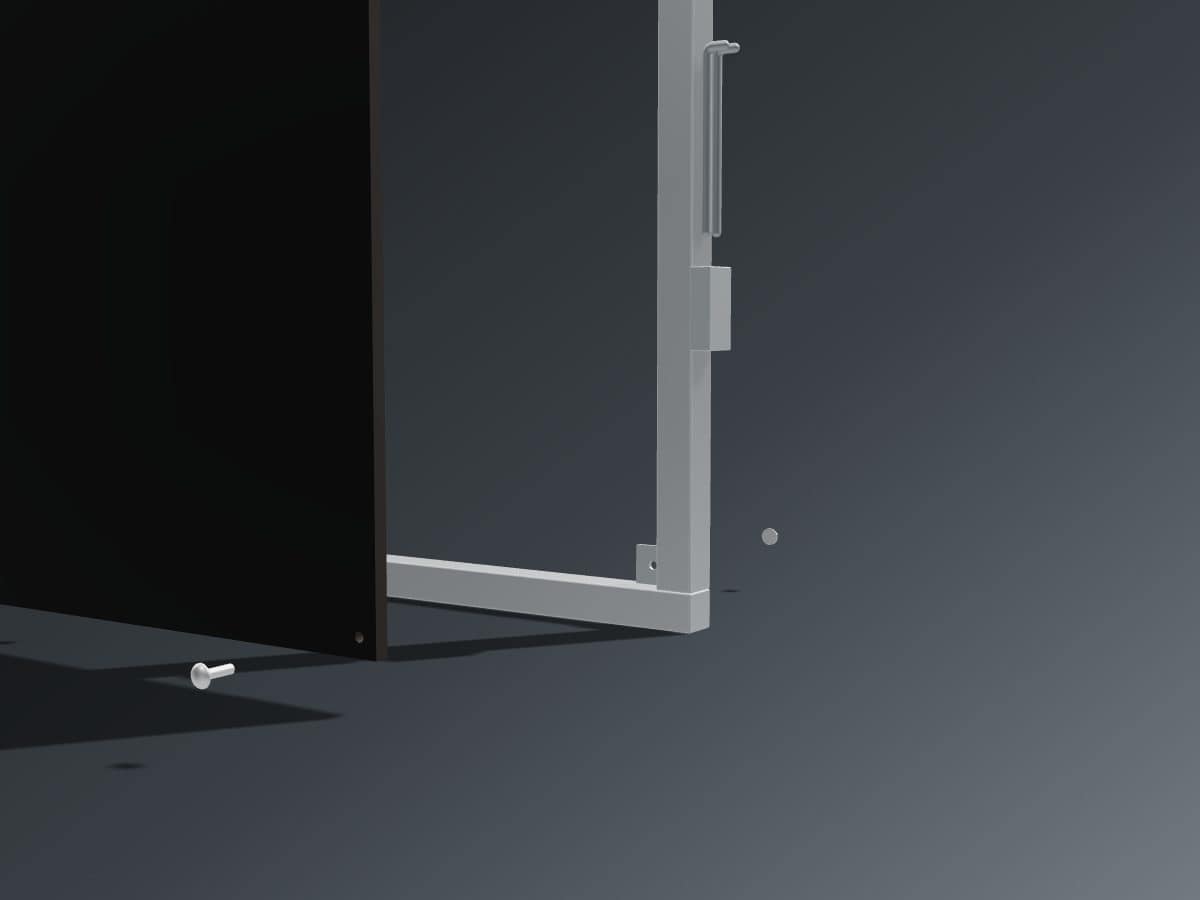 Guerilla Steel Panel Ply Infills with hardware - shown exploded view