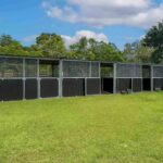 4-Bay Outdoor Horse Stable with Tack Room – Yard Install