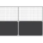 4m x 2.4m side stable wall panel with solid lower ply section and upper mesh for ventilation.