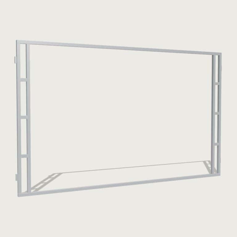Guerilla Steel Stables open front, 4000 × 2400 mm, galvanised 50×50 SHS frame, open frame.