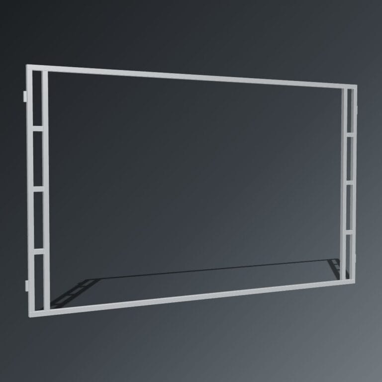 Guerilla Steel Stables open front, 4000 × 2400 mm, galvanised 50×50 SHS frame, open frame.
