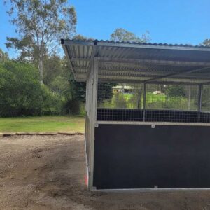 Side Roof Extension for Stable or Shelter - 5 m bay